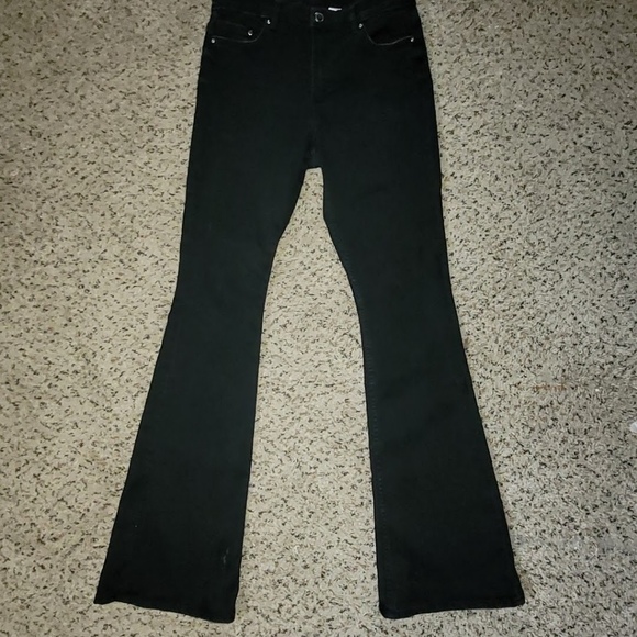 &Denim Black Flare Jeans - Picture 2 of 5